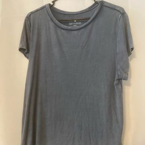 Ribbed jean colored shirt